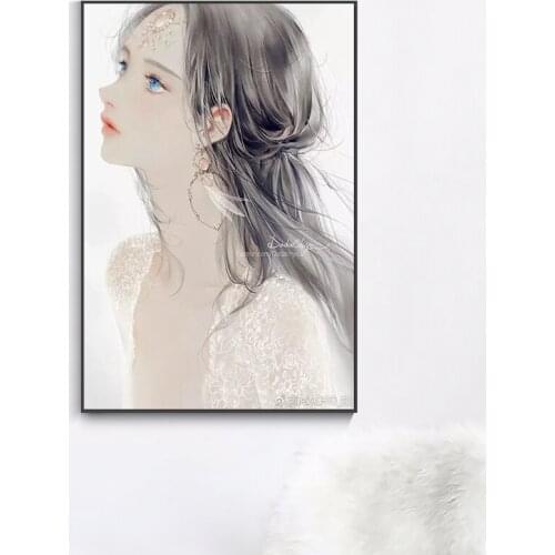 Painting by numbers art paint by number Hand-painted beautiful ancient style artistic beauty home corridor decorative painting