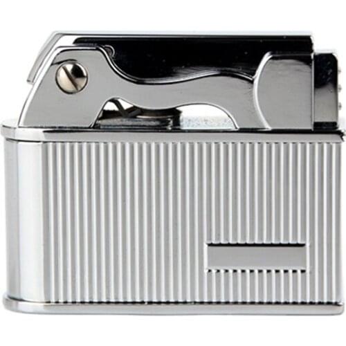 Retro Style Metal Cigarette Accessories Flint Fire Starter Portable Lighter Gadgets For Men Clintheriform Kerosene Lighter