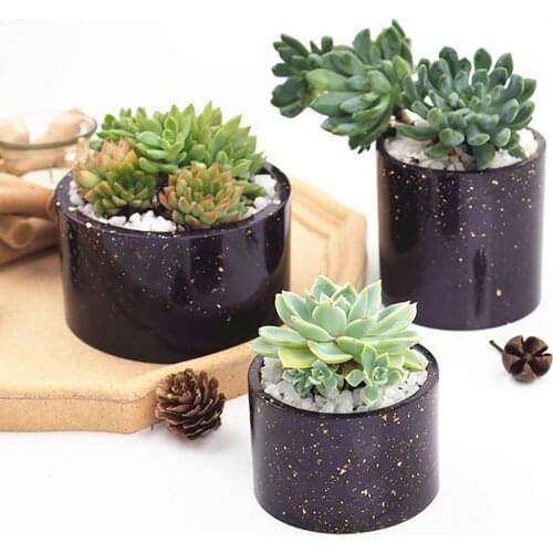 NEW Round Concrete Planter Silicone Mold Candle Mould DIY Handmade 12Cm 9Cm Flower Pot Uv Epoxy Resin Pen Holder Mould