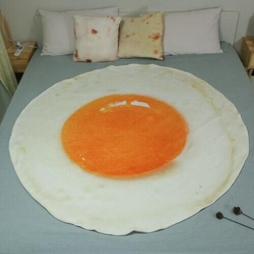 New 2020 Thick Tomato egg vegetables print Blanket Four Seasons Durable Soft Flannel Blanket for Bed Gift Throw Bedspread