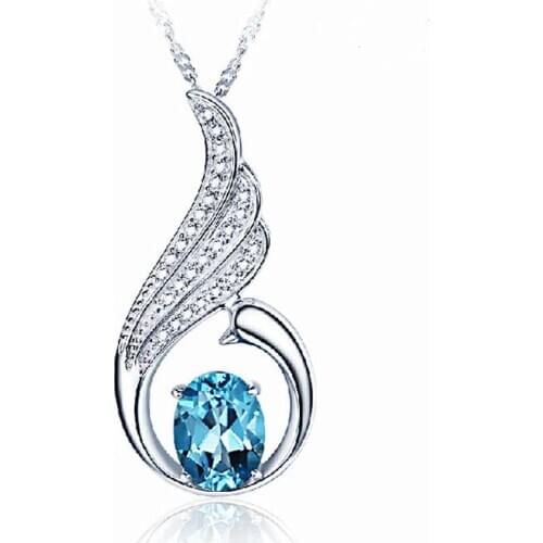 Peacock Highland zircon hypoallergenic gilded mosaic necklace