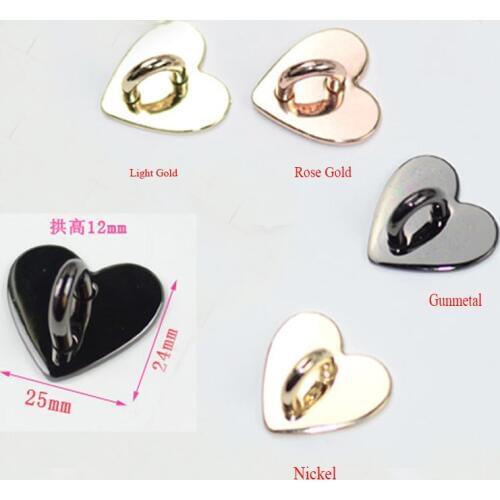 Peach heart plane luggage hardware key ring buckle, mobile phone shell heart shaped jewelry accessories