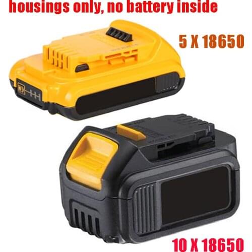 DCB200 Li-ion Battery Plastic Case PCB Charging Protection Circuit Board Box Shell For Dewalt 18V 20V DCB183 Label Housings