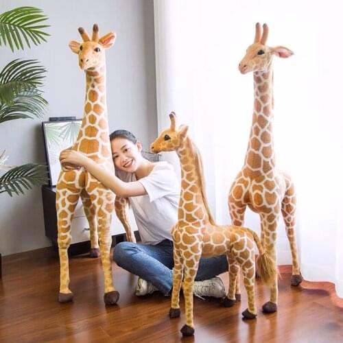 40/50/60/70/100/120cm Cute Animal Giraffe Plush Toys Lovely Dolls Kawaii Stuffed Soft for Christmas Birthday Gift