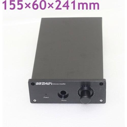 Size W155 H60 D241 Aluminum Preamplifier Chassis Power Amplifier Supply Case1506 Preamp Amplifier Knob
