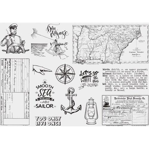 Sailor Clear Stamp for Scrapbooking Transparent Silicone Rubber DIY Photo Album Decor Z662