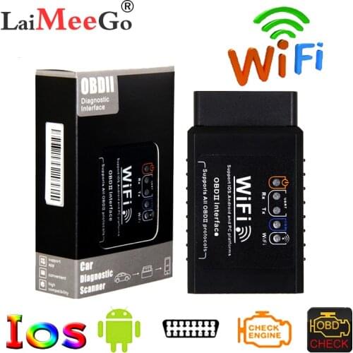 Super Mini OBD2 ELM327 Wifi 1.5 IOS ELM 327 Wi-fi OBD 2 OBD II Diagnostic Scanner Auto ELM327 V2.1 WIFI OBD2 2.1 Code Reader