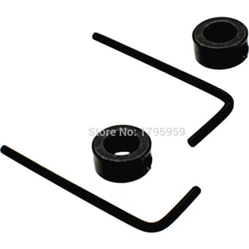 Drill Bit Locator 8mm 10mm Depth Stop Collar Positioner Spacing Ring Carbon Steel Woodworking Tool Accessories with Hex Wrench
