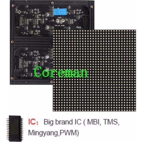 Coreman SMD P6 RGB LED module 1/16 Scan,Semi-outdoor full color LED display panel,Customized P5 P6 indoor full color led module