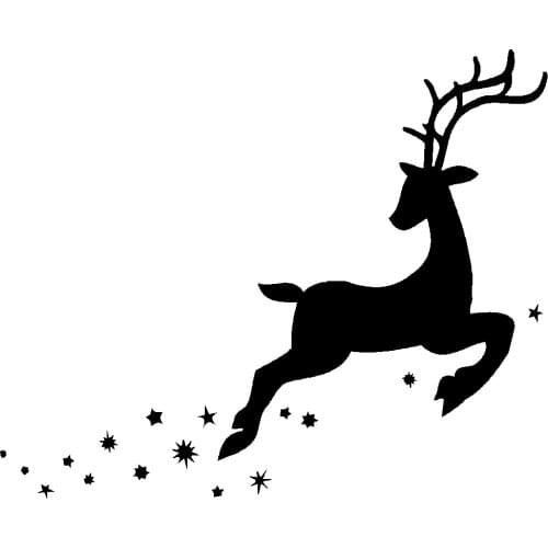 Wall Stickers Deer Head ,Vinyl Wall Decal Deer Head Decor for your Lodge, cabin, Modern Home ,57x70cm ,45x60cm