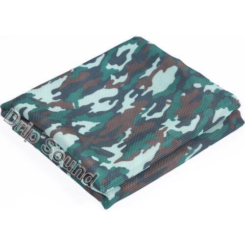 Speaker Waterproof Penetrated Sound Cloth Auido Stereo Dustcloth Loudspeaker Box Dustproof Mesh Cloth Fabric 1.4x0.5m #Camo