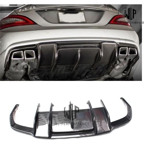 W218 High Quality Carbon Fiber Rear Lip Diffuser Car Styling For Mercedes-Benz CLS Class CLS350 AMG Car Body Kit 2012-UP