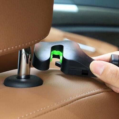 2 PCS Car Pin & Clip Interior Accessories Bag Car Portable Seat Hook Strap Bag Bag Holder for Land Rover Range Rover/Evoque/Free