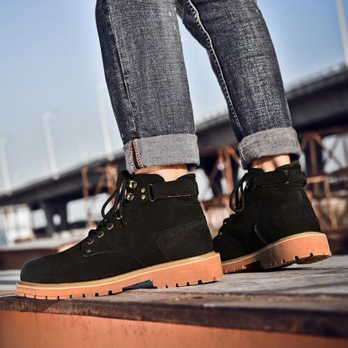 2020 botas men dress autumn footwear outdoor sneaker leather causal spring sport work for shoe mens man boots hightop bona boot