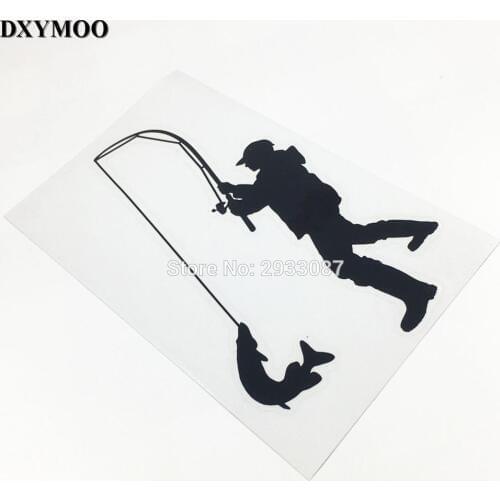 3 sizes Lure Funny Fishing Outdoor Sports Car Sticker and Decals Vinyl for Car Window Fish Tank H3222