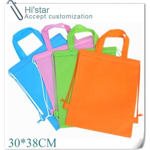 30*38CM 20pcs hot sell in Switzerland supermarket wholesale cheap reusable non woven shopping bag