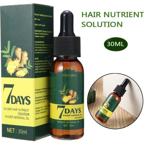 30ml Hair Growth Oil Essence Ginger Germinal Hair Loss Treatment Serum Strengthen Solid Hair Roots Anti-Dry Frizz
