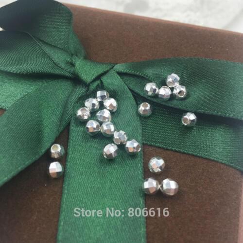 " Fake One Penalty Ten " Section 4MM 60Pcs/5G 925 Sterling Silver Jewelry Spacers Beads Jewelry Findings Accessories