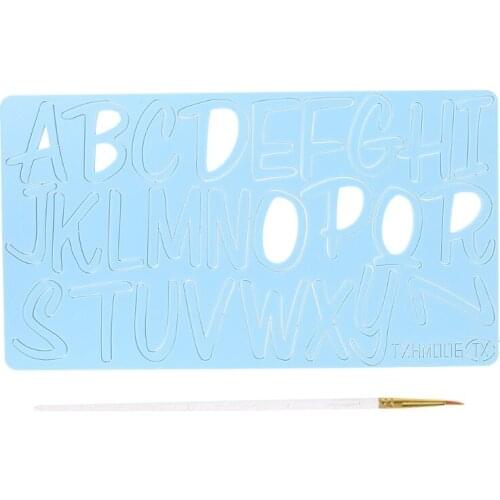 896A Cake Tool Acrylic Uppercase Alphabets Number Embossed Cutter Mold Cookie Cutter Stamp Fondant Cake Decorating