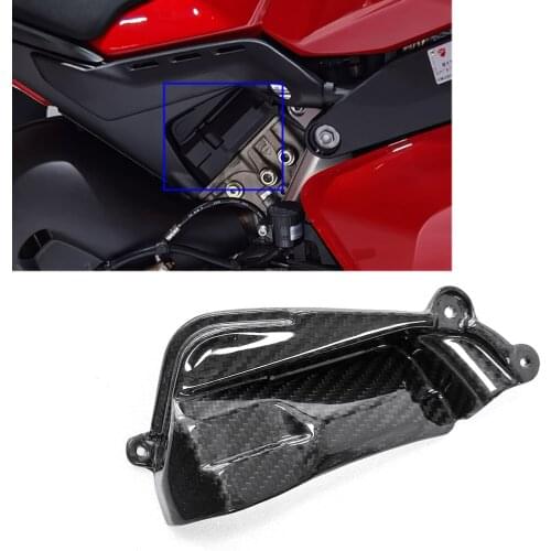 For Ducati Panigale V4 V4S 2018 2019 2020 Motorcycle Accessories Right Cam Cover 100% Carbon Fiber Fairing Cover