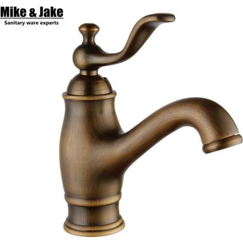 Antique brass faucet basin mixer Bathroom Sink Mixer Faucet Antique teaport tap high quality Hot and Cold Water tap SH9901