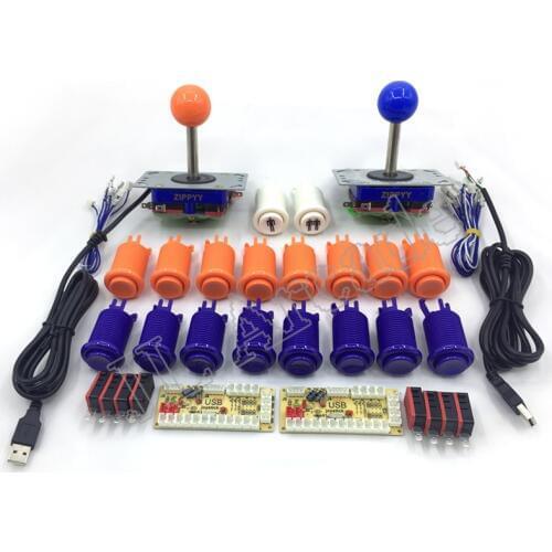 Arcade Game DIY Parts for DIY Raspberry pi 1 2 3 Mame Zero Delay USB Encoder 8 Way American Style Joystick 28mm HAPP Button