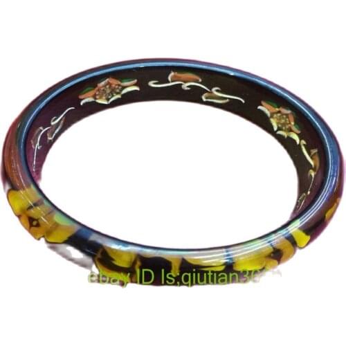 Chinese Amber beeswax bangle bracelets 62mm diameter bracelets Woman bangle