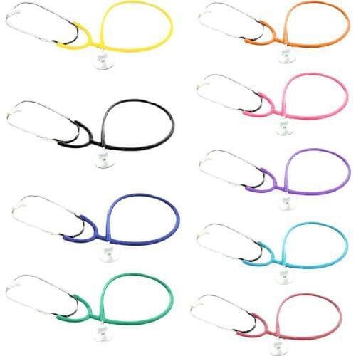 Baby Toys 9 Colors Stethoscope Pretend Play Doctors Toy Gifts Children Kids DIY Simulation Stethoscopes