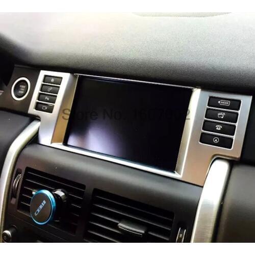 For Land Rover Discovery Sport 2015 ABS Chrome Interior Center Control Consoles Navigation Frame Trim Cover Accessories