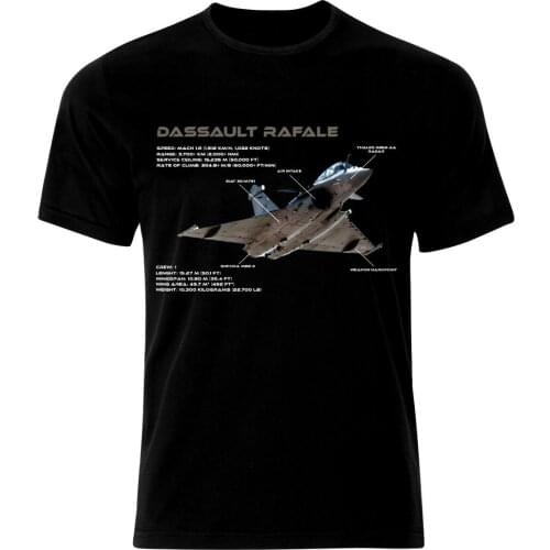 Dassalut Rafale Air Fighter Aircraft Jet Air Fighter Aircraft Blueprint T-Shirt