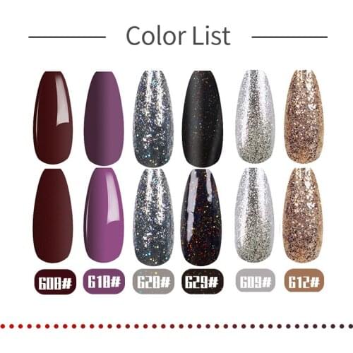 Color Glue Polish Nail Gel Polish UV Gel Polishes Semi Permanent Gel Varnish Hybrid Glitter Manicure Primer Top Coat Nail Art
