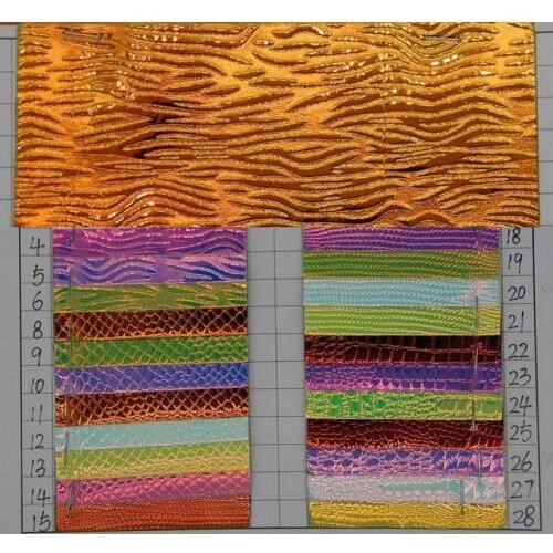 Holographic PU leather fabric Laser Symphony chameleon synthetic leather material for Bags, gloves, shoes, belt, home decoration