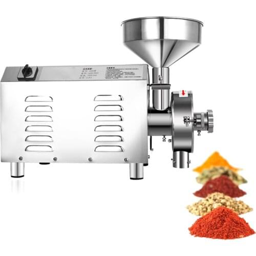 Commercial Electric Grain Grinder Spice Herb Cereals Rice Coffee Wheat Corn Mill Grinding Machine Flour Powder Crusher 2200W