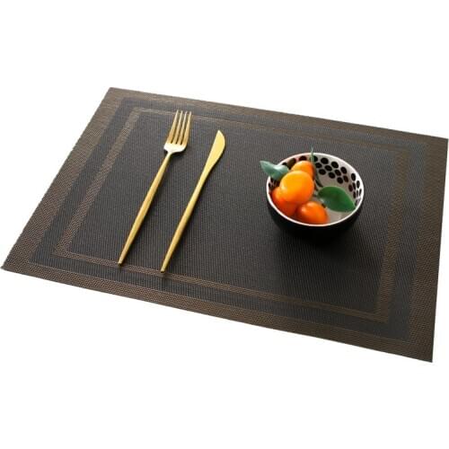 Continental Food Eat Mat Cushion Antiskid PVC Placemats Insulation Environmental Eat Mat Table Mat Kitchen Accessories
