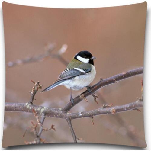 A bird standing alone on a branch 2D print creative Pillow case Square cotton polyester cushion cover 5 size 9 style