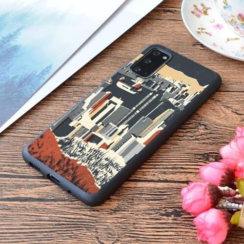 For Samsung Galaxy Hong Kong Print Soft Matt Phone Case