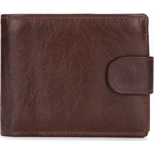 New mens wallet, leather wallet, short, first layer leather clutch, horizontal coin purse