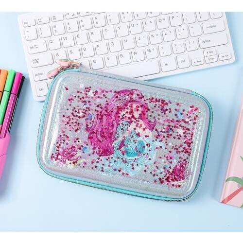 Unicorn Quicksand Pencil Case Pencil Box Cute Large Capacity Multifunctiona Pencilcase Pen Case School Supplies For Girls