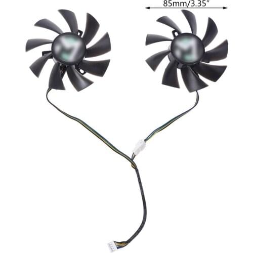 85MM Ball Bearing durable GPU Cooler Fan For Maxsun GTX1060 GTX1070Ti GTX1070 Palit GTX1080 Dual Graphics Cards fan HX6B