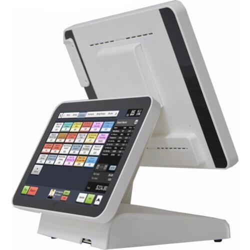 15'' dual screen Point of Sales POS System for retailers Commercial POS Terminal with pure screen POS machine