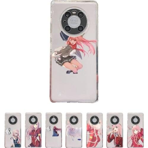 Zero Two Darling in the FranXX Phone Case Transparent For Huawei honor V 40 30 20 X note 10 pro lite max s Soft TPU Clear bags