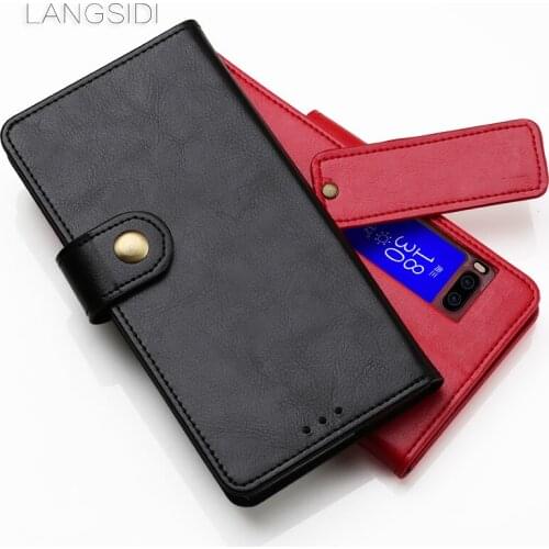 Luxury Case ForMeizu Pro 7 Handmade Genuine Leather Wallet Flip Cover Card Slot Business Holster vintage leather
