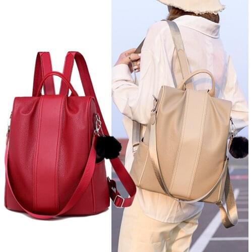 Fashion Women Backpack High Quality Youth Leather Backpacks for Teenage Girls Female School Shoulder Bag Bagpack mochila