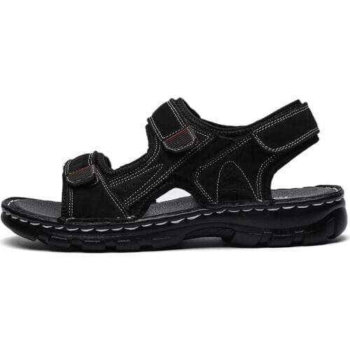 Sandals leather massage slip roman outdoor sneaker geta mens 39 summer men slide sandalhas beach sandal shoes sport wooden male