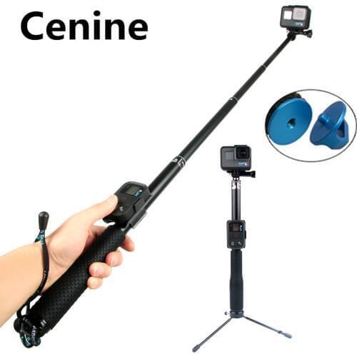 Go Pro 7 Palo Selfie Stick Tripod For Gopro Hero 8 7 6 5 Dji Pau De Selfie Monopod For Sjcam Xiaomi Yi Eken H9 Selfi Accessories