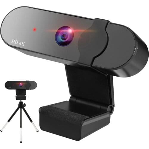 Webcam HD Desktop Laptop PC Web Camera 4K with Microphone USB Plug and Play Teaching Live Conference Computer Cameras HD 4K