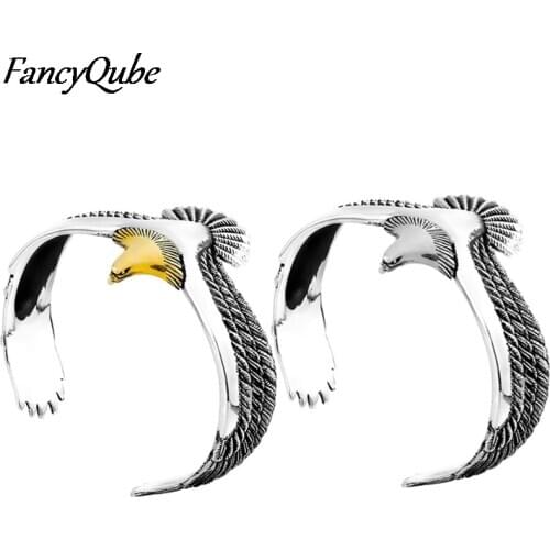 Viking Raven Eagle Bracelet Bangle Pagan Jewelry Eagle Cuff Wrisband