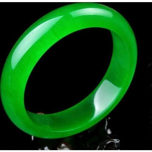 Inner 56-63mm AAA Natural Burma ice kinds full green bracelet wholesale Quartz Bracelets Bangle mans Womans (A0