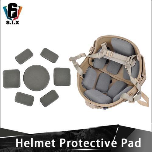 7PCS/SET High Quality Helmet Protective Pad Airsoft FAST Helmet Protector For CP Paintball Wargame Cushion Pad