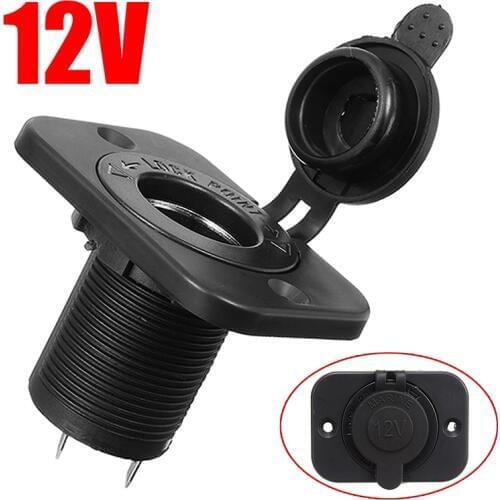 12V Car Motor Boat Waterproof Female Cigarette Lighter Socket Power Plug Outlet